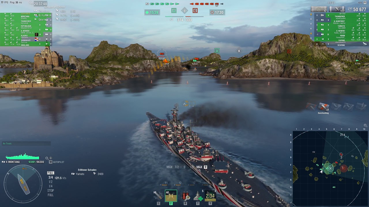 #0082 Let's play   World of Warships Montana 243k FUN ranked silver Tops&Flops Shadow Cloud Gaming