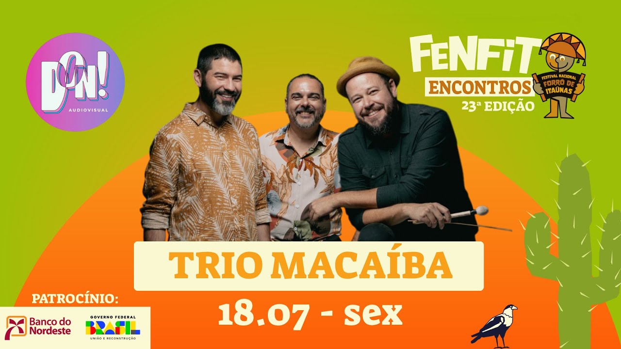 FENFIT - 23º Festival Nacional Forró de Itaúnas 2025: Trio Macaíba no Bar Forró de Itaúnas