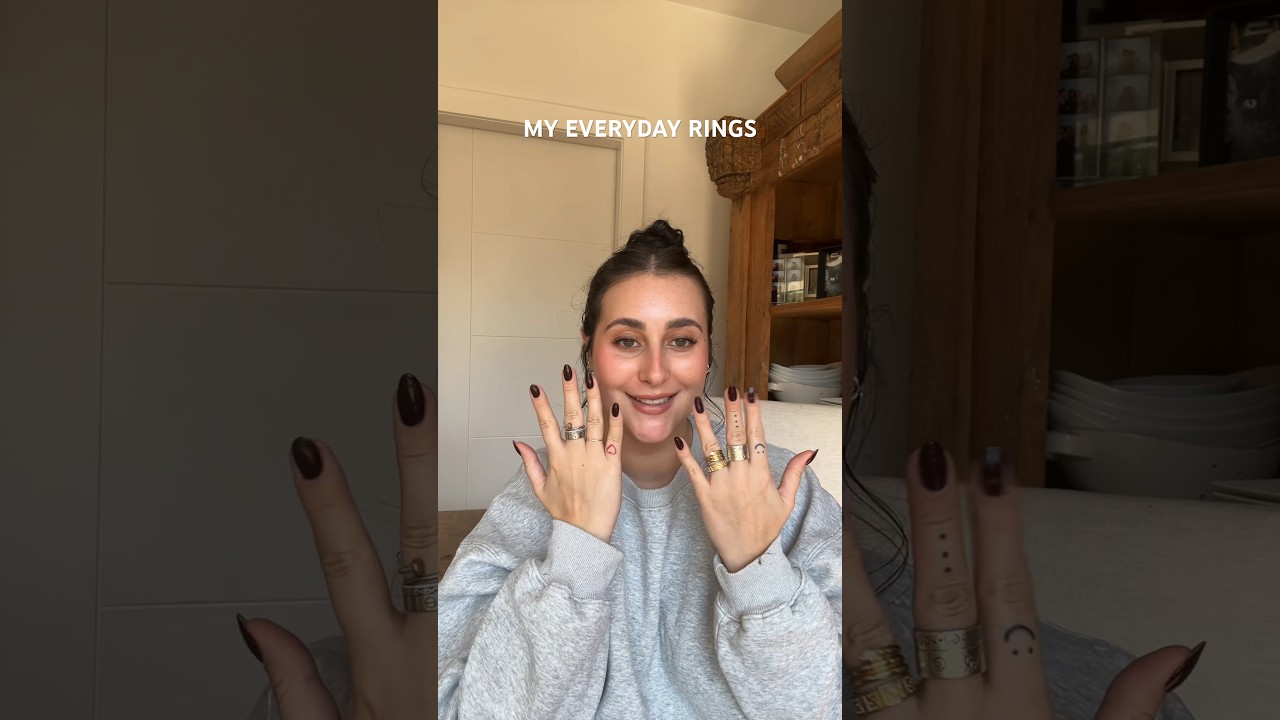 My everyday rings #jewelry #rings #finejewelry #aesthetic
