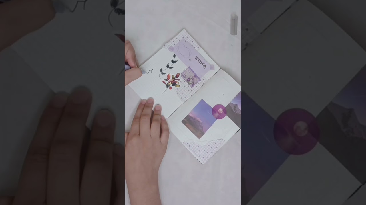 How to make journal step by step #diy #purple journal making