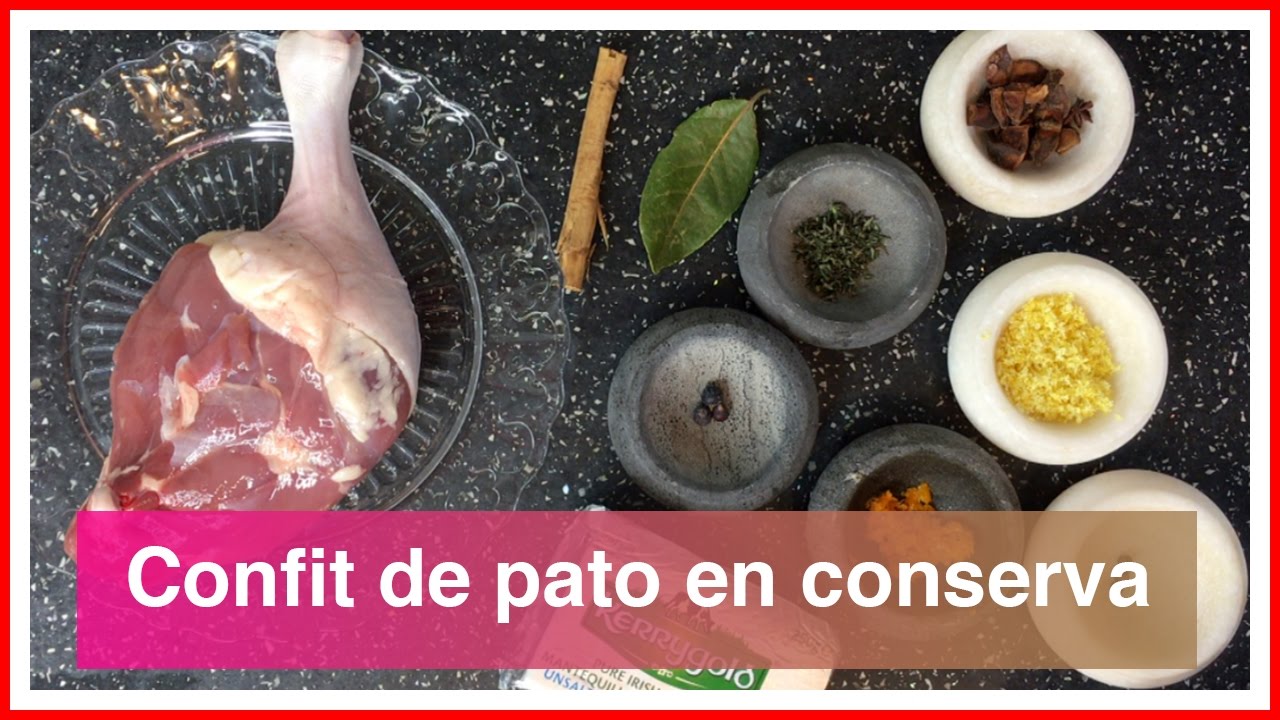 Confit de pato en conserva casero