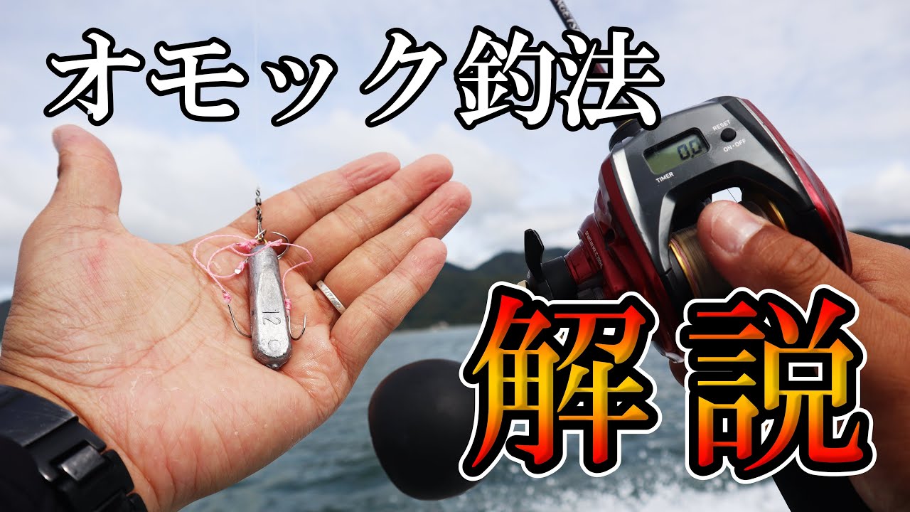 実釣解説。オモリと針だけの仕掛けで魚を釣る方法。
