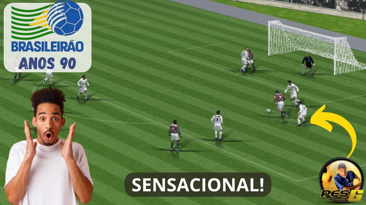 ⚽️PES 6 (PC) - BRASILEIRAO ANOS 90:  PRECISAVAMOS DESSE PATCH! 🎮 #BZERO 214