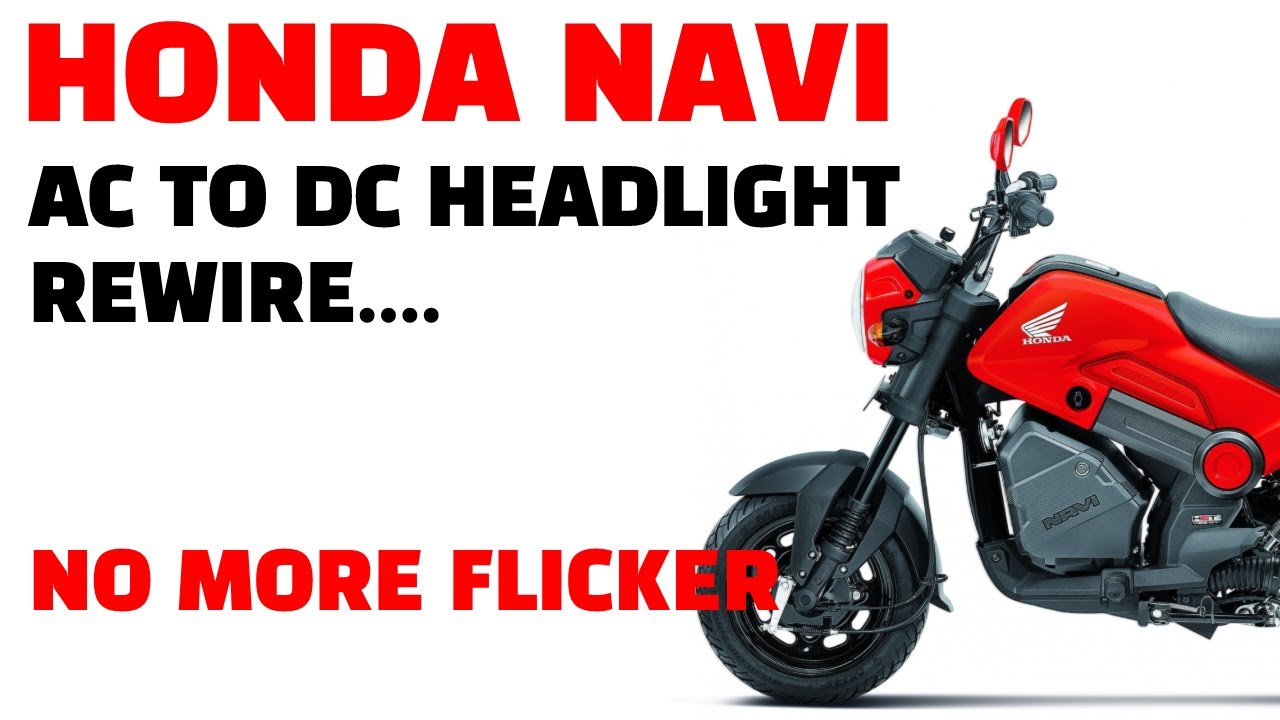 Honda Navi Headlight Rewire AC to DC - use LED bulbs