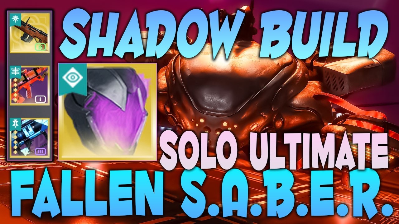 Solo Flawless Ultimate Fallen S.A.B.E.R. | VOID Hunter Graviton Forfeit Build! Destiny 2 Renegades