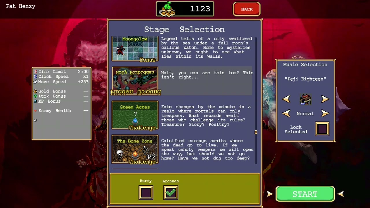 Collecting the Yellow Sign in Vampire Survivors