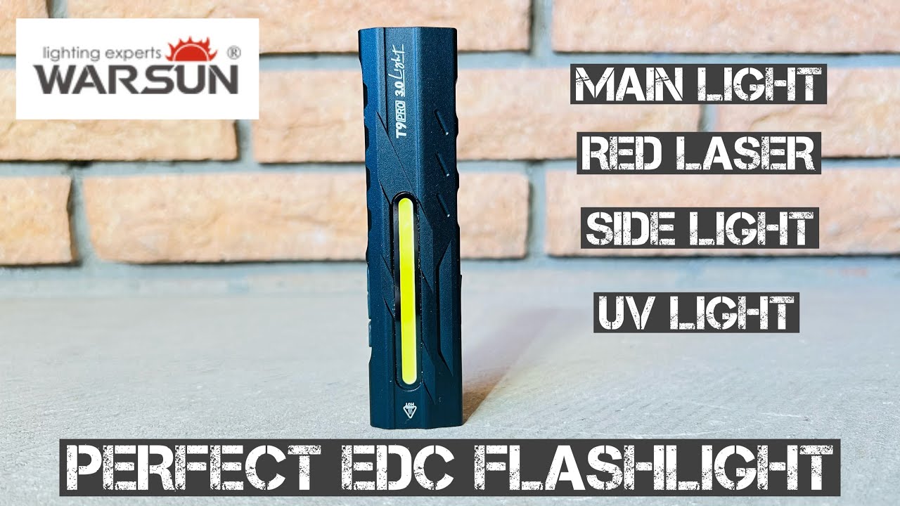 Фонарик Warsun T9 Pro Flat Style EDC (идеальный ли это свет?)