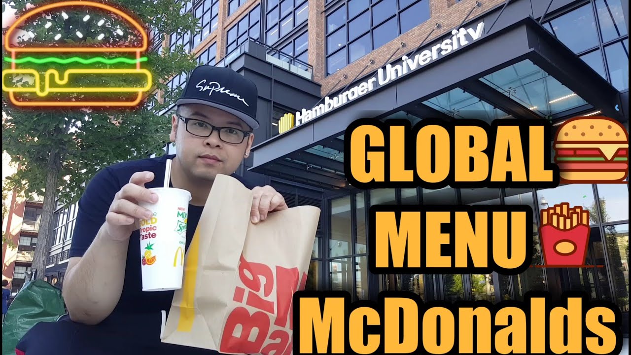 Global Menu McDonald's -Hamburger University Chicago