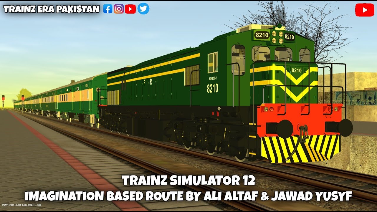Pakistani Trains | Karachi Express HGMU-30R 8210 | 110 km/h High-Speed Run | Trainz 1080p 60FPS