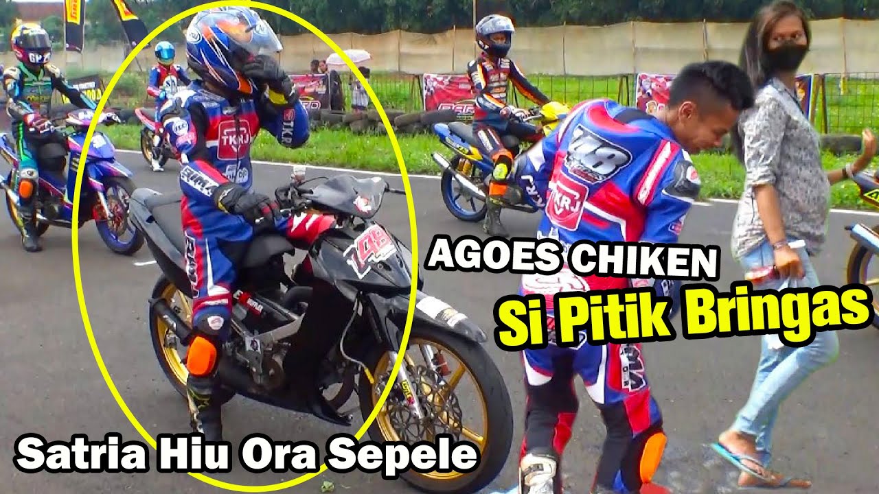 SI PITIK BRINGAS! AGUS CHIKEN BAWA SATRIA HIU SENDIRIAN ORA SEPELE, Bebek 2 Tak STD 125 CC Pemula !