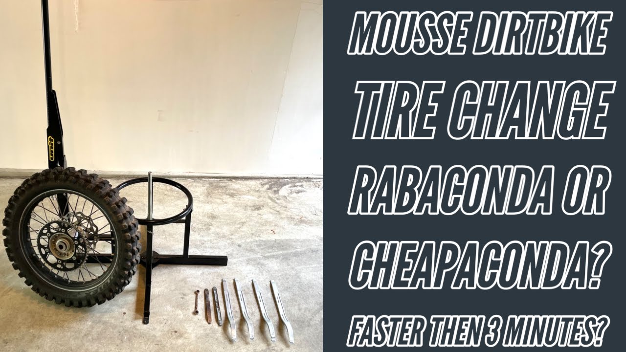 Fast Dirt Bike Mousse Tire Change without a Rabaconda?