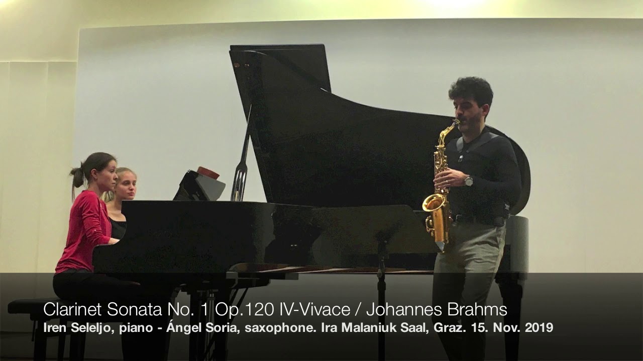 Clarinet Sonata No.1 Op.120 IV. Vivace / Johannes Brahms