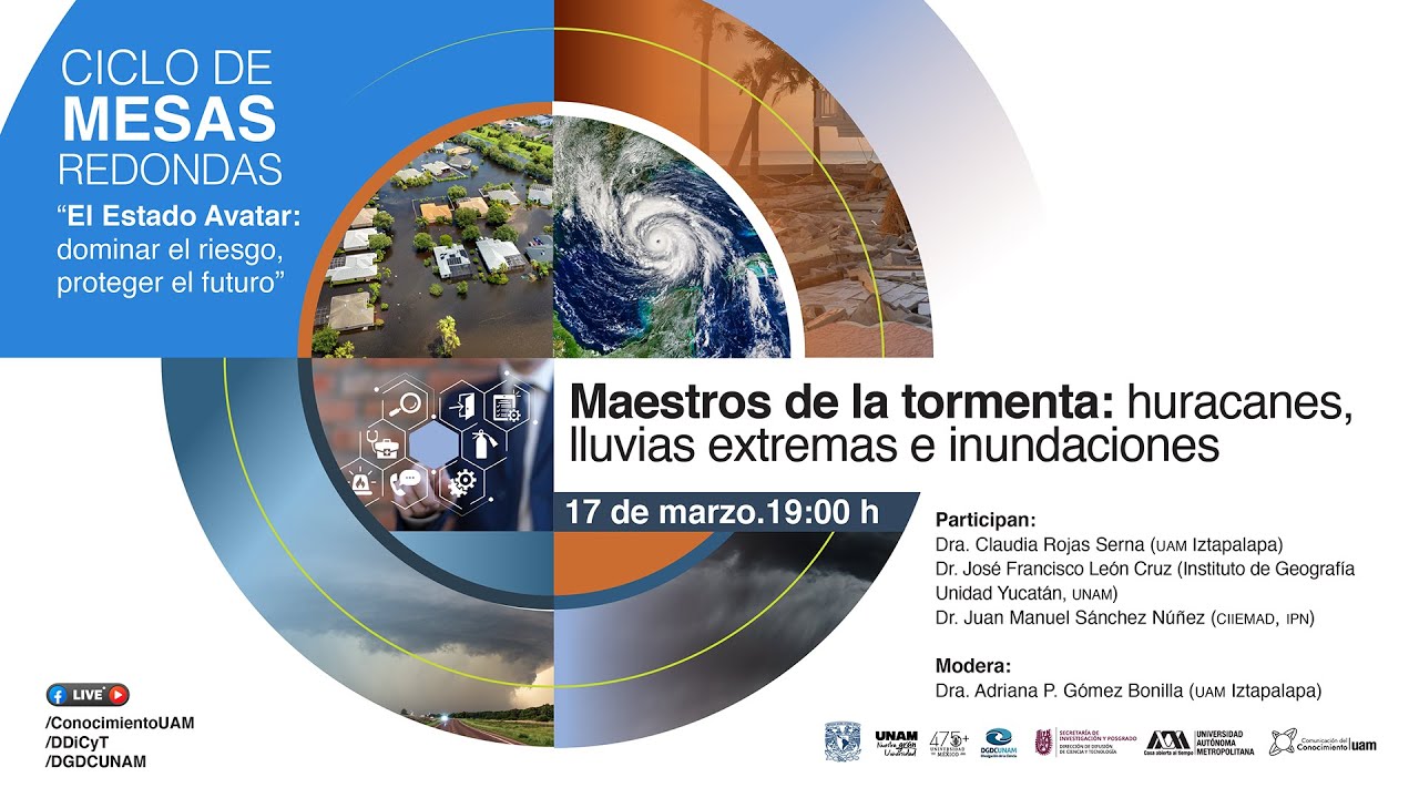Mesa - Maestros de la tormenta: huracanes, lluvias extremas e inundaciones