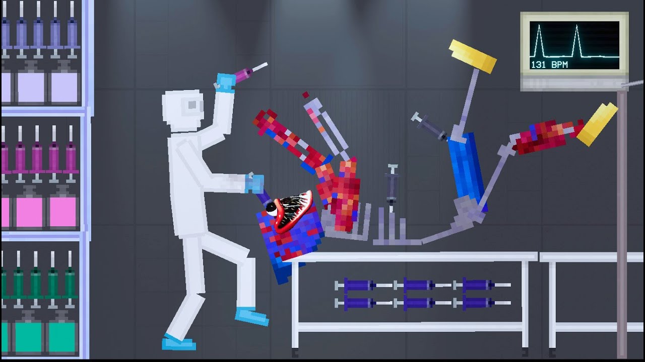 Crazy Experiments on Huggy Wuggy in People Playground