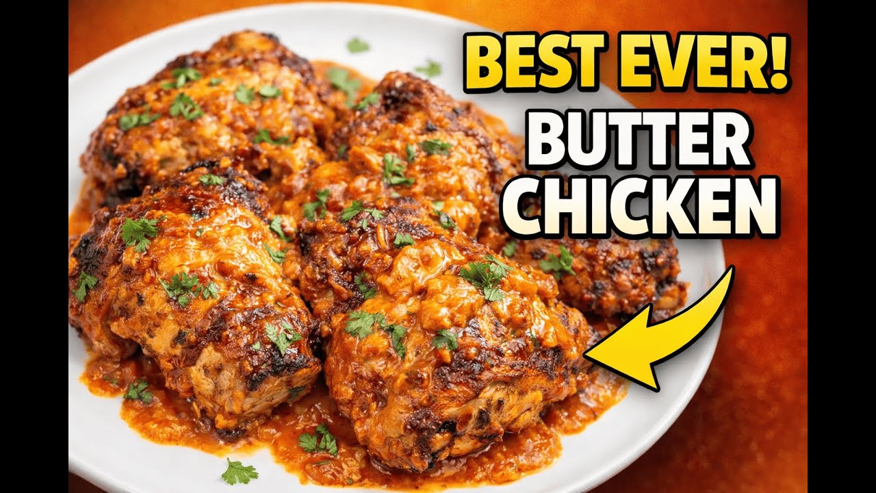One-Pan Baked Butter Chicken (Creamy & EASY!) 😍