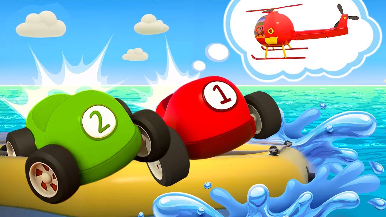 Vamos viajar com os carrinhos coloridos! O tempo piorou! Vamos chamar os veículos de serviço!