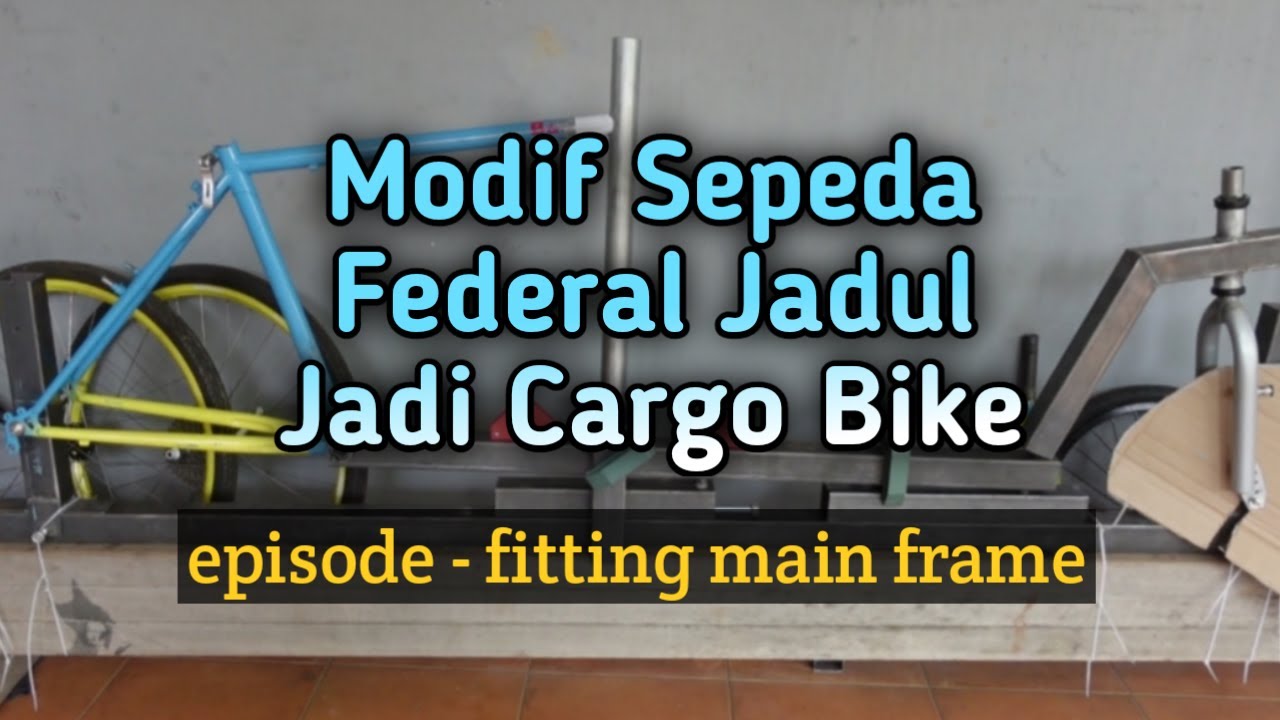Modif Sepeda Federal Jadul jadi Cargo Bike