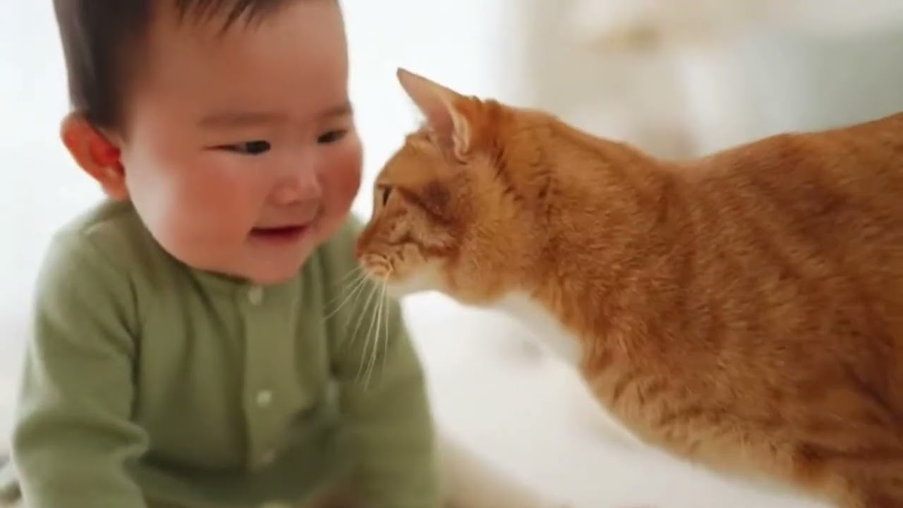 猫のおもちゃを奪われても怒らない…待ってるだけで尊い