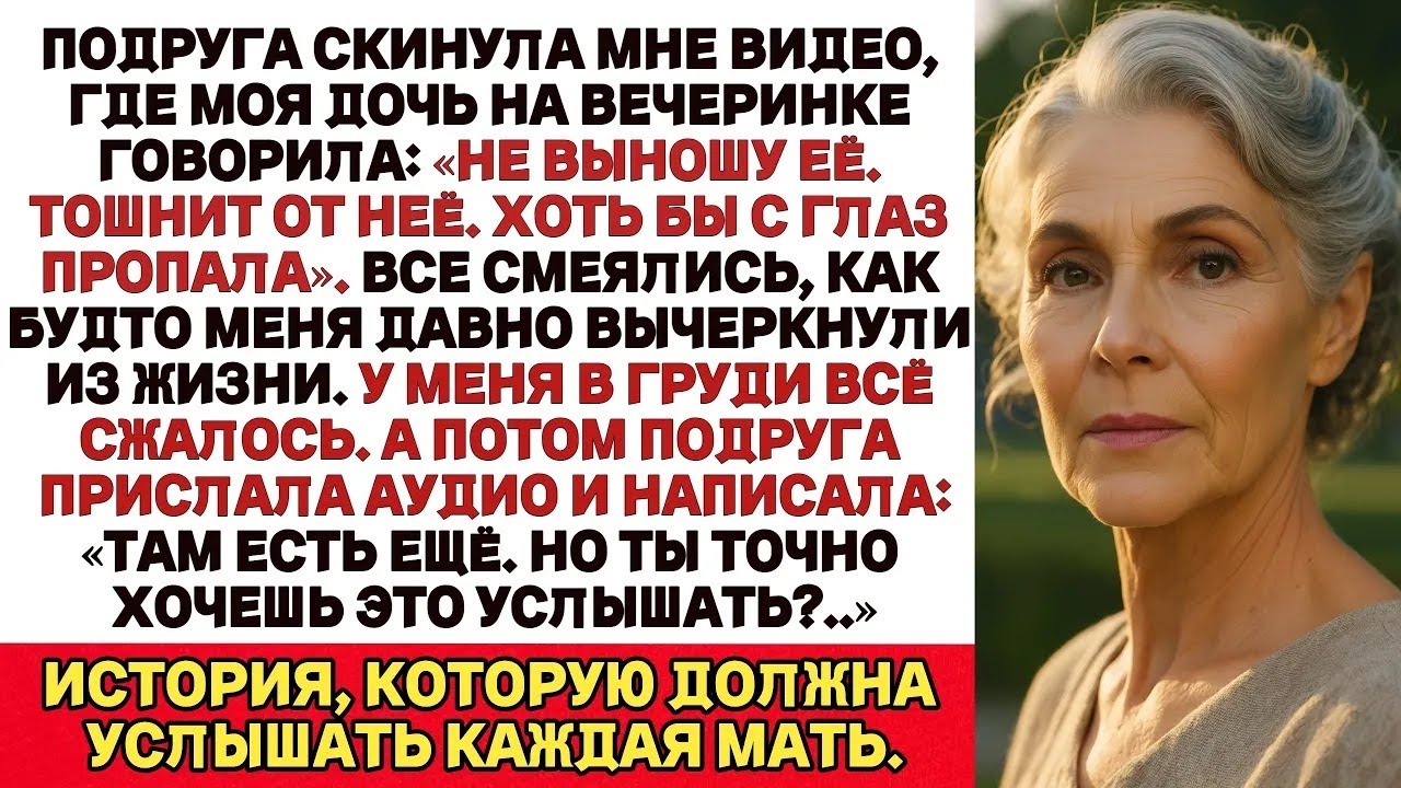 МОЯ ПОДРУГА ПРИСЛАЛА МНЕ ВИДЕО — МОЯ ДОЧЬ СКАЗАЛА, ЧТО ХОТЕЛА БЫ, ЧТОБЫ Я ИСЧЕЗЛА  ТАК Я И СДЕЛА