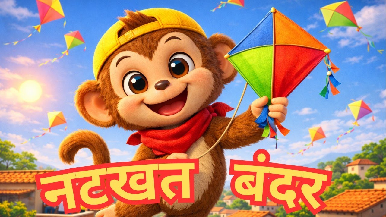 मकर संक्रांति पर बंदर चीकू की सीख | Patang Catching Ki Galti | Moral Story नटखट बंदर चीकू 