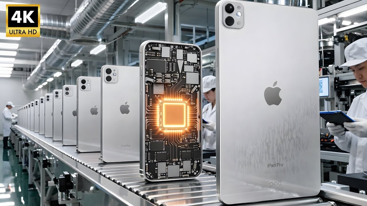 Inside the Apple iPad Factory: Manufacturing the Silver Titanium iPads (Full ASMR)