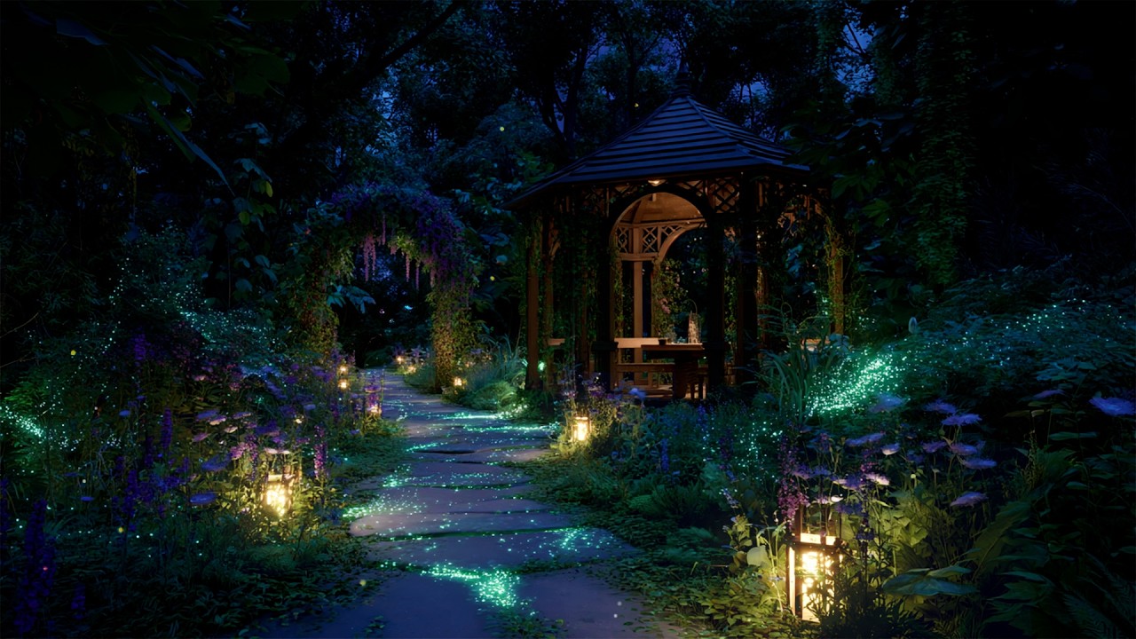 Enchanted Forest Pavilion 🌿 Whimsical Fairy Gazebo Music 📖 Escape Reality & Calm & Relaxation