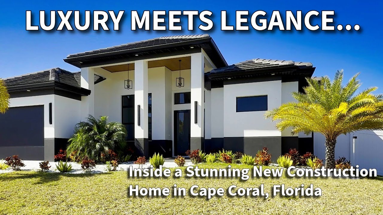This Cape Coral Luxury Home Has Everything | Brand New 3BR + Den Full Tour