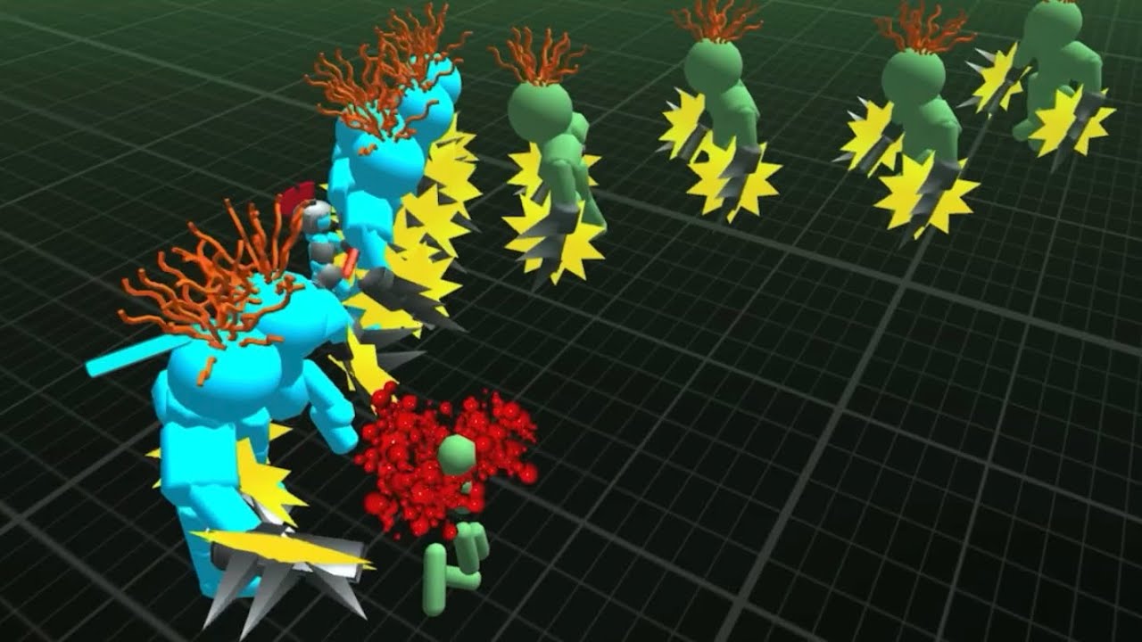 Stickman neon battle simulator