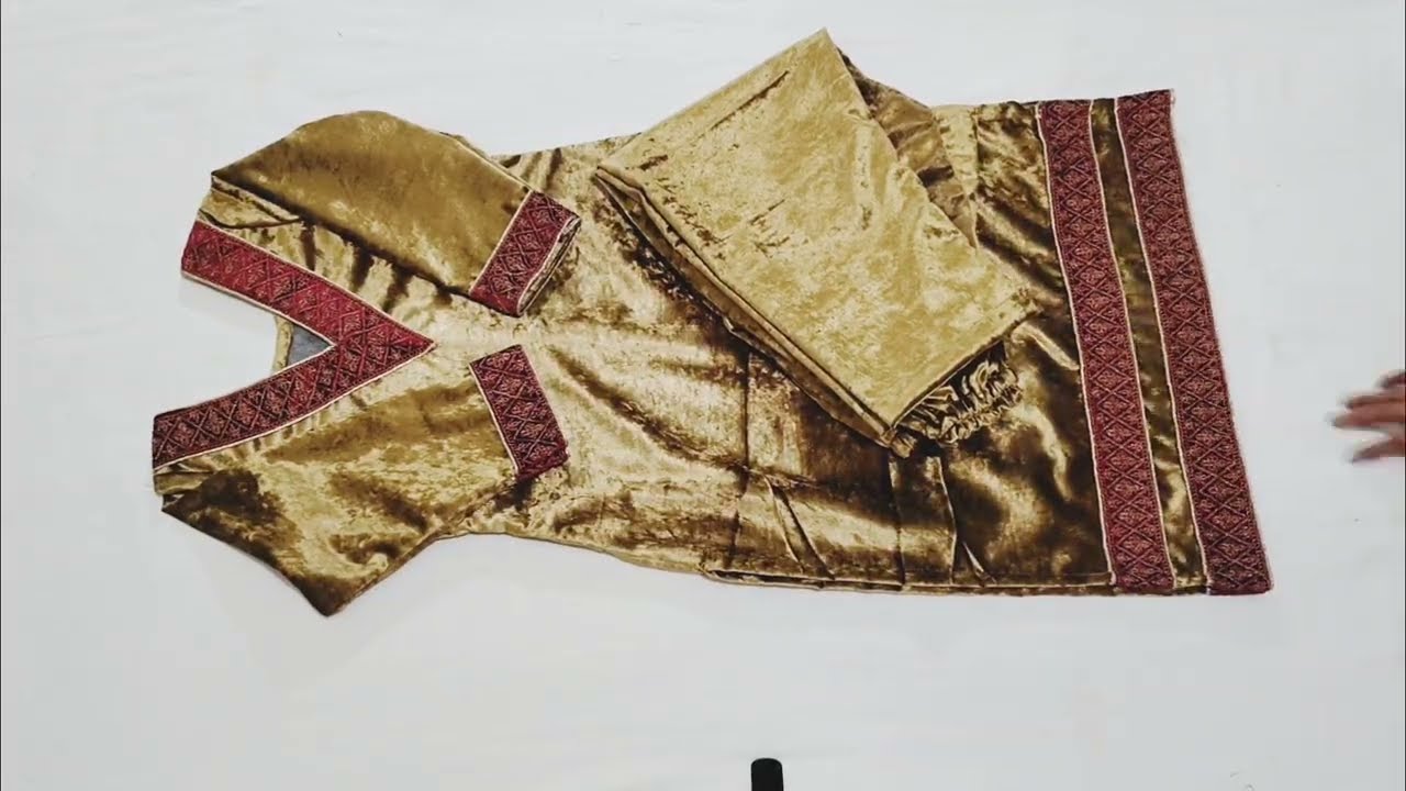 Velvet Ke Suit Ka Ekadam Trendy Or Naya Design |winter special velvet kurti design with less #Design