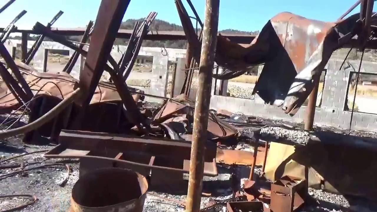 The Montgomery Pass Casino Sign is all that is left, Fire took everything!
