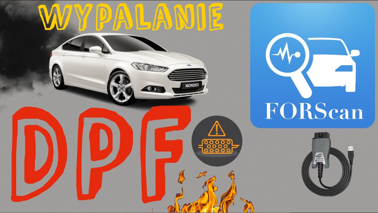 Statyczne (na postoju) Wypalanie DPF - Forscan - Kabel Vgate - Ford Mondeo mk5 (2.0 tdci)