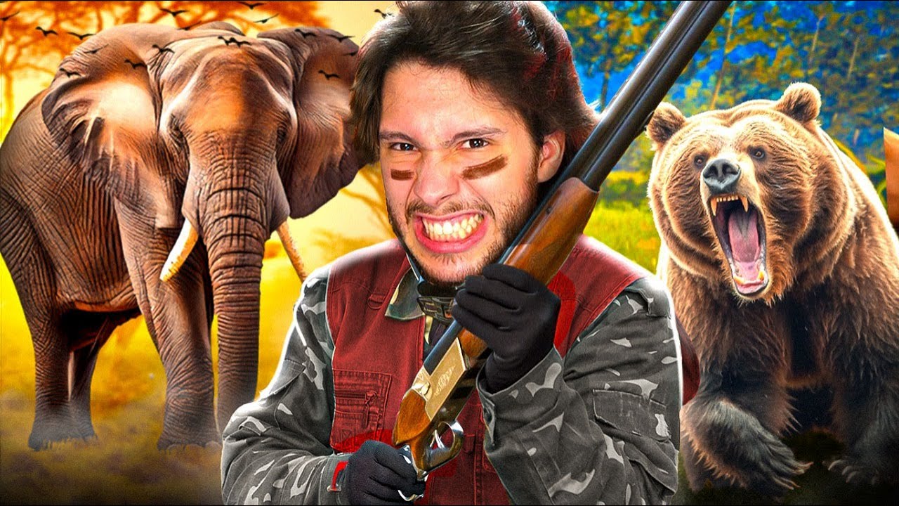 JOGANDO como CAÇADOR de ANIMAIS GIGANTES!! (The Hunter)