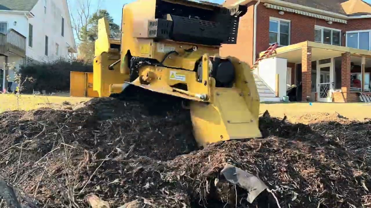 Oak Blowover Stump Grinding #2 Pucketts Ferry | Lake Greenwood Cleanup with Rayco RG55