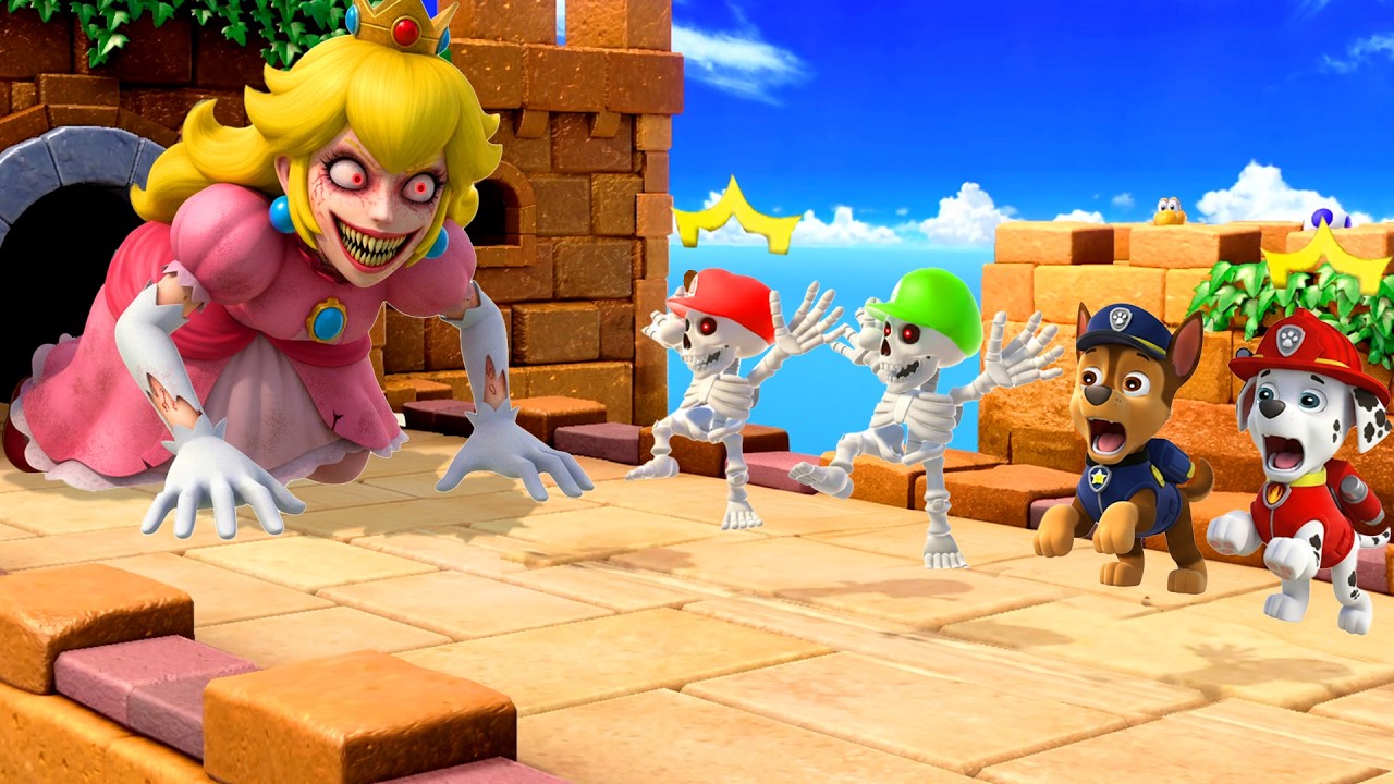 Mario Party Series - Crazy Team Battle! Mario Brothers Vs Chase & Marshall (Master Difficulty)