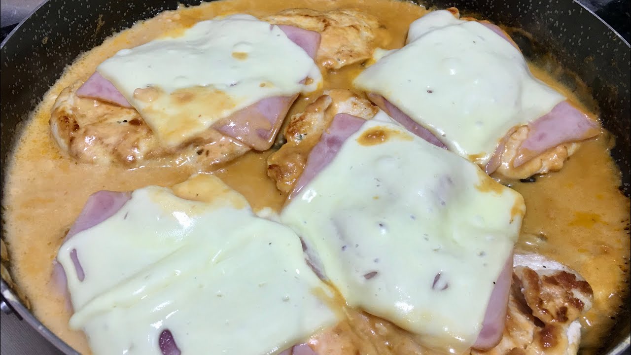 PECHUGA EN SALSA ROSADA-HECHO EN CASA!