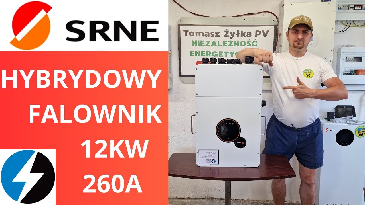 SRNE Hybrydowy Falownik 12KW  260A SOLUTION ENERGY STORAGE.