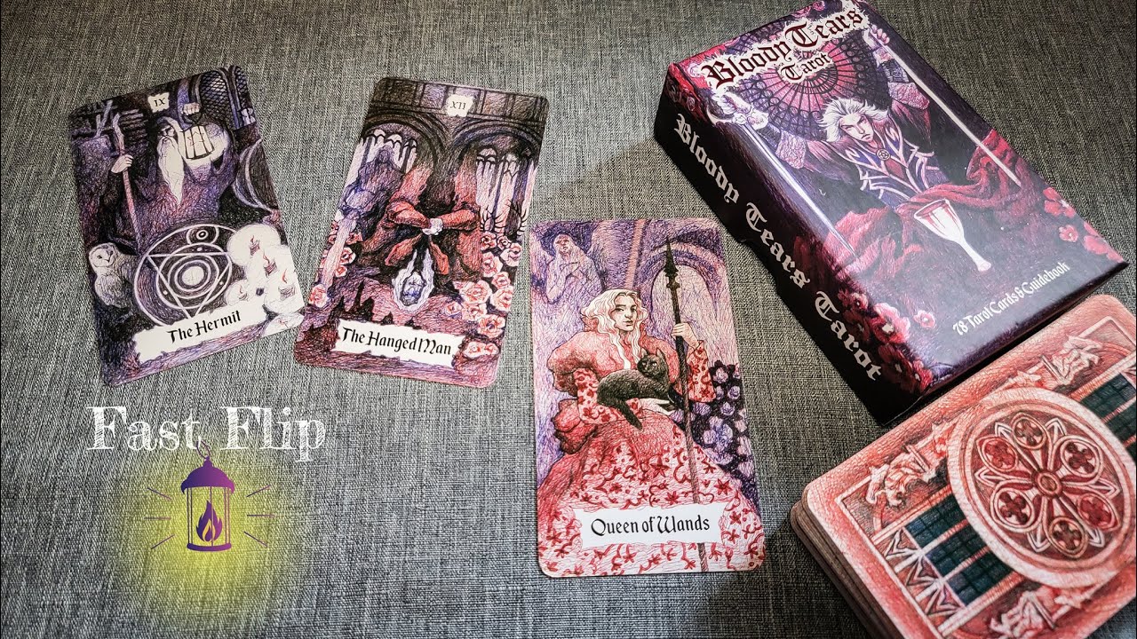 Bloody Tears Tarot Fast Flip, Kickstarter