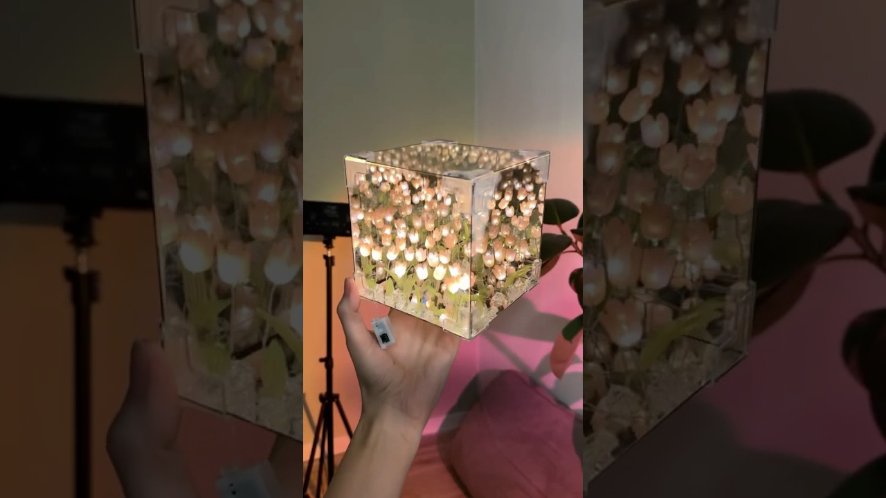 Делаю светильник с тюльпанами! 🌷тгк: dzyoteyko #diy #рек #art #творчество #handmade