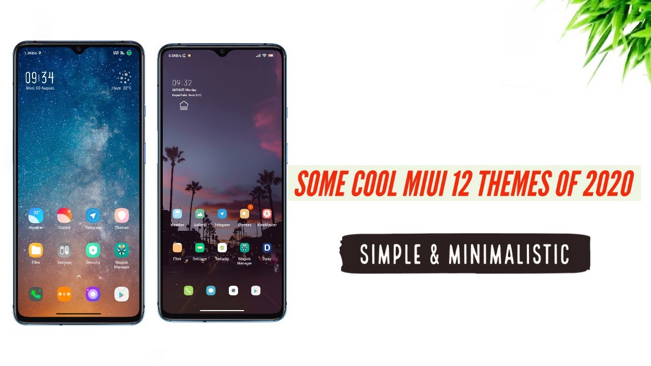 Some Cool Miui 12 Themes of 2020...!! Simple & Minimalistic