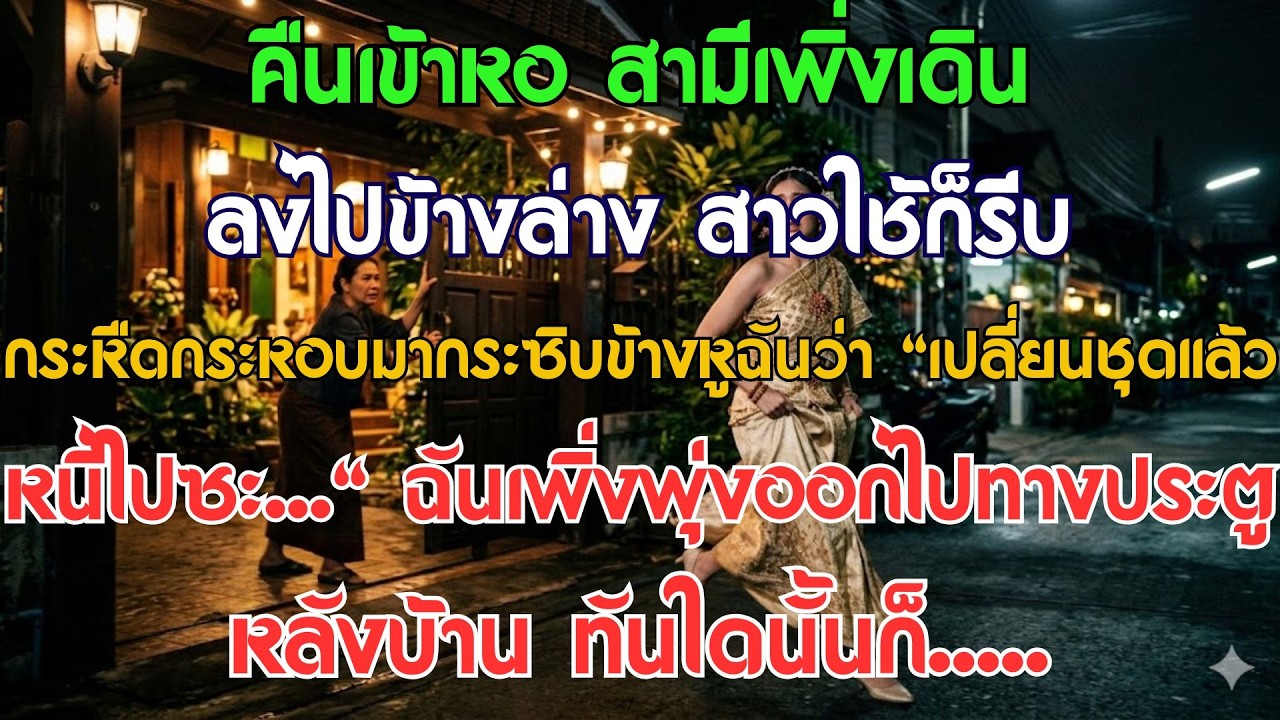 คืนเข้าหอ พอสามีเดินลงไปข้างล่าง สาวใช้ก็รีบกระซิบที่ข้างหูฉันว่า...