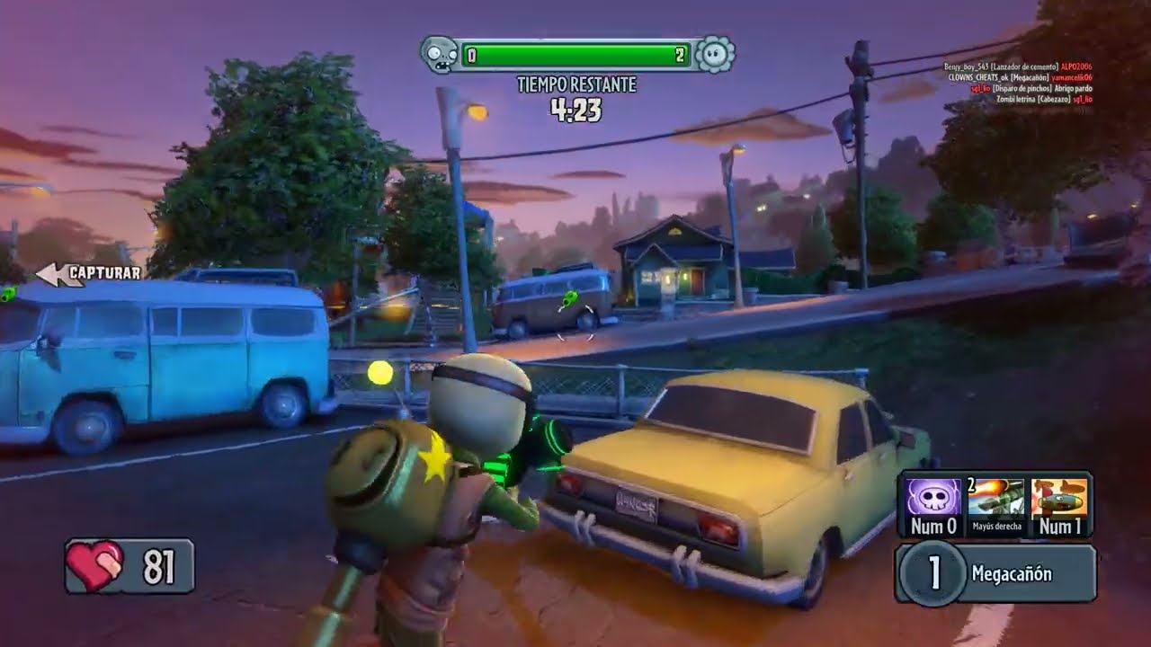 PVZ Garden Warfare    CORONEL DE TANQUES ... 12 eliminados seguidos y 24 bajas plataforma PC
