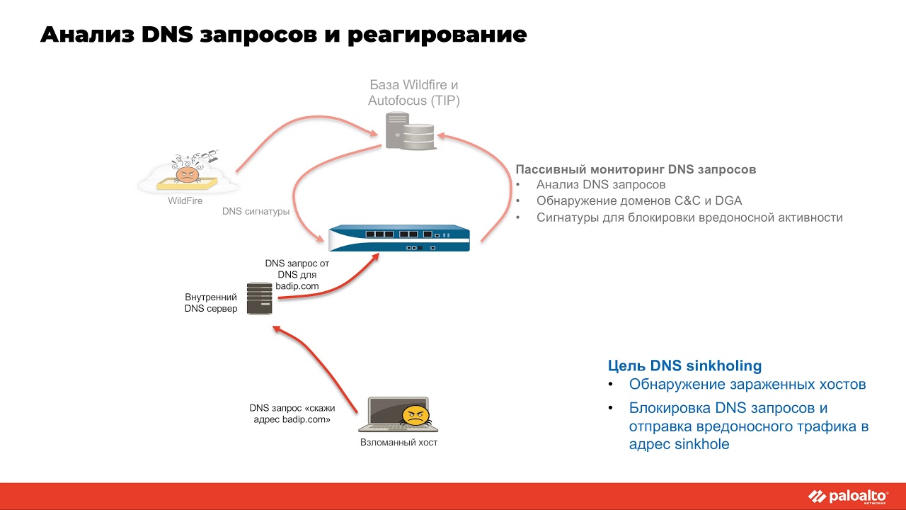 Как работает защита DNS в NGFW Palo Alto Networks