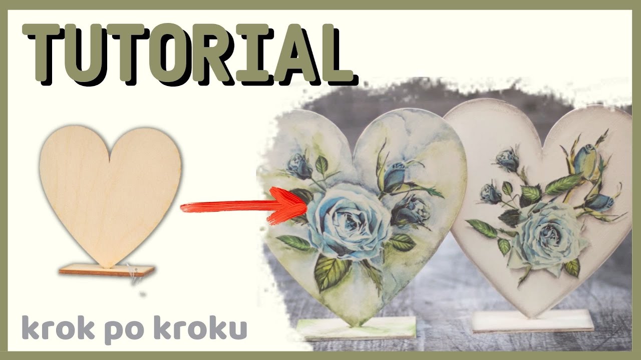 Decoupage cieniowanie malarskie i jednobarwne - DIY tutorial