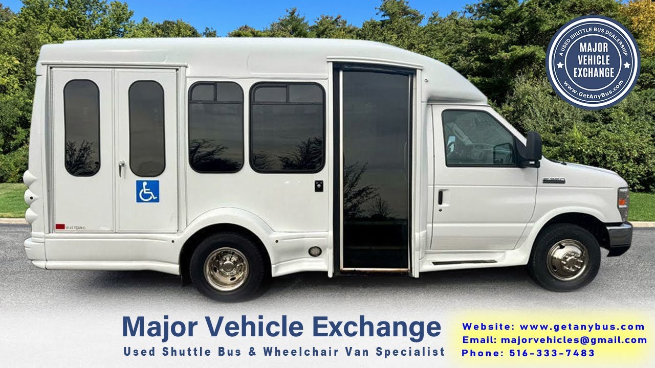 2017 Ford E-350 Cutaway TurtleTop Wheelchair Shuttle Bus w/ 51K Miles For Sale @ www.getanybus.com