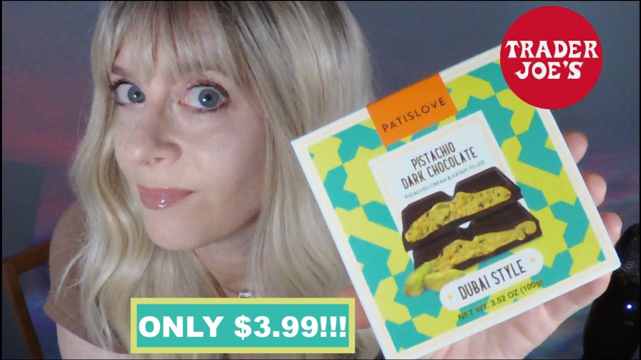 ASMR Trying Dubai Chocolate From Trader Joe's & GROCERY HAUL