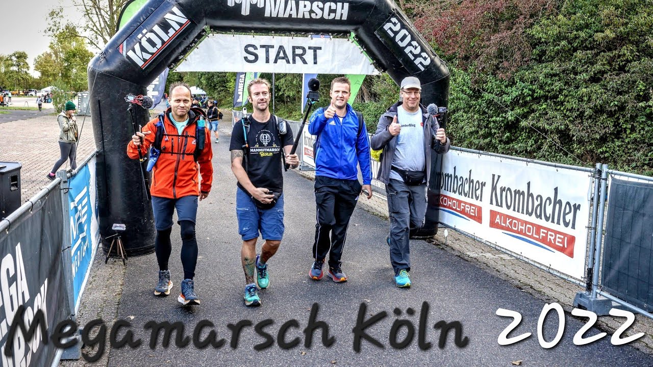 MEGAMARSCH KÖLN 2022 | 100 km - Meine erste Marschveranstaltung - Schaffe ich 100 km in 24 Stunden?