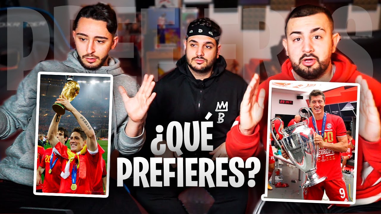 ¿XAVI o INIESTA? ¿GANAR MUNDIAL o CHAMPIONS? QUÉ PREFIERES con SPURSITO y PAPI GAVI