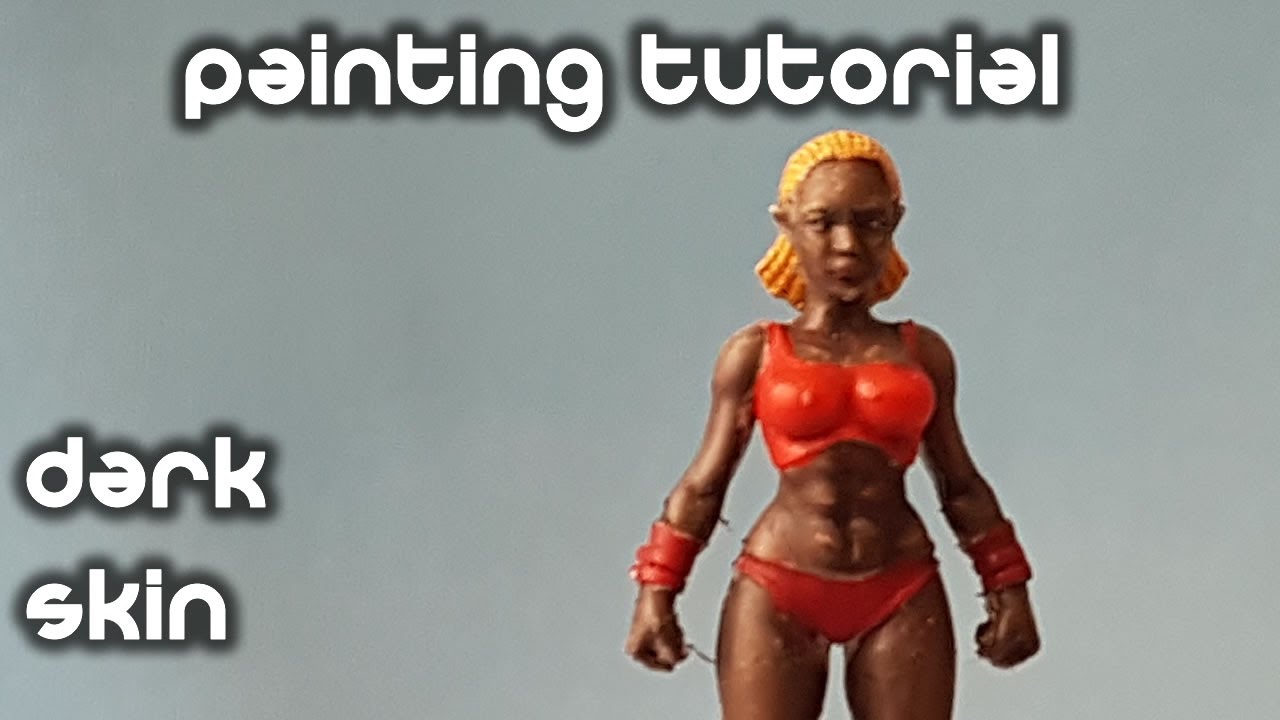 How to Paint Dark Skin on Miniatures