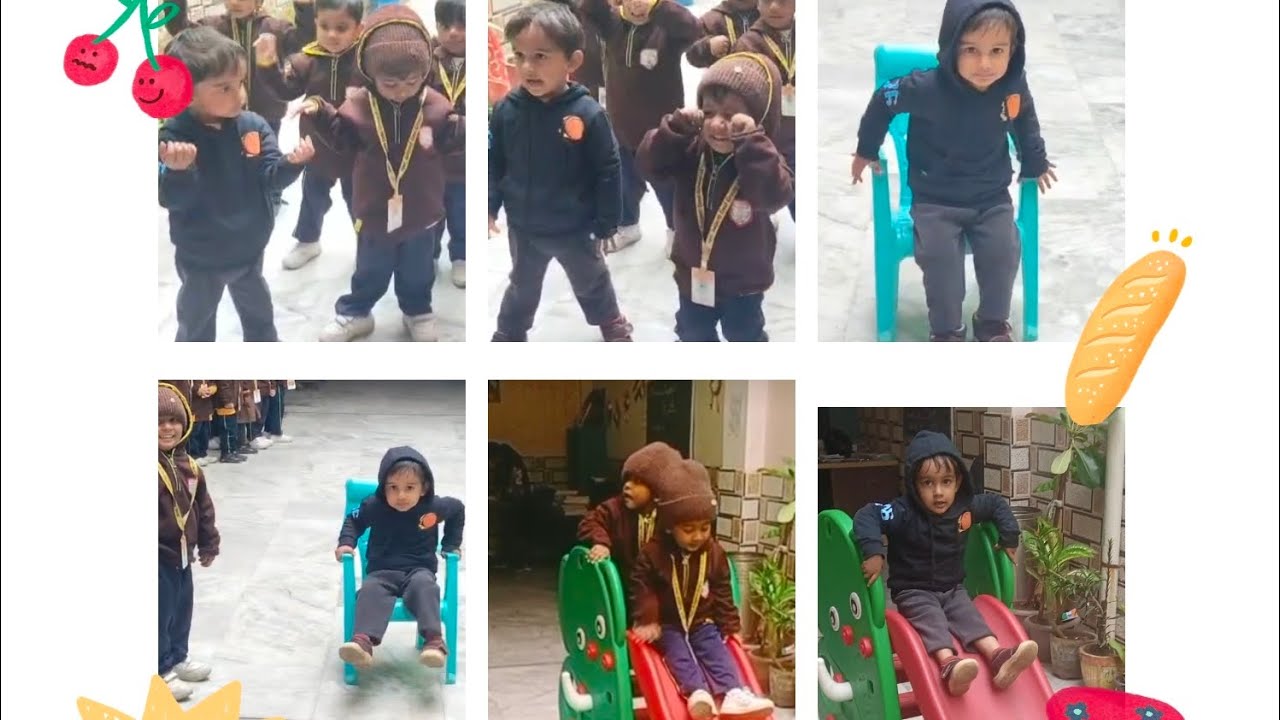 Abhyant is doing school activities and having fun with his brothers yashasvi, tejasvi and mates.