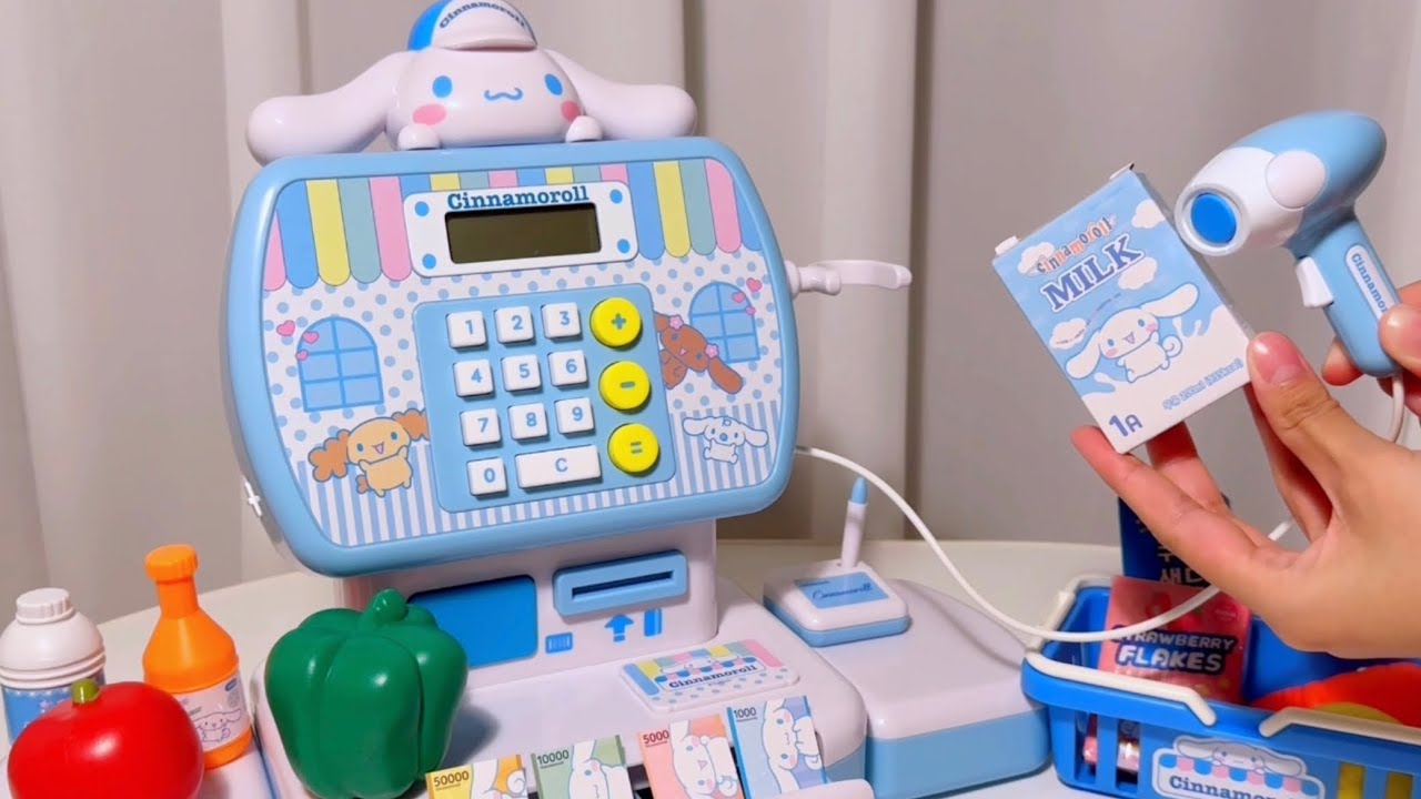[💸toy asmr💸] Cinnamoroll Automatic Cash Register Palyset ASMR 시나모롤 계산대 장난감 놀이